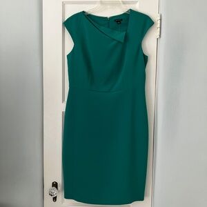 Ann Taylor Dress New Kelly Green Silky Sheath